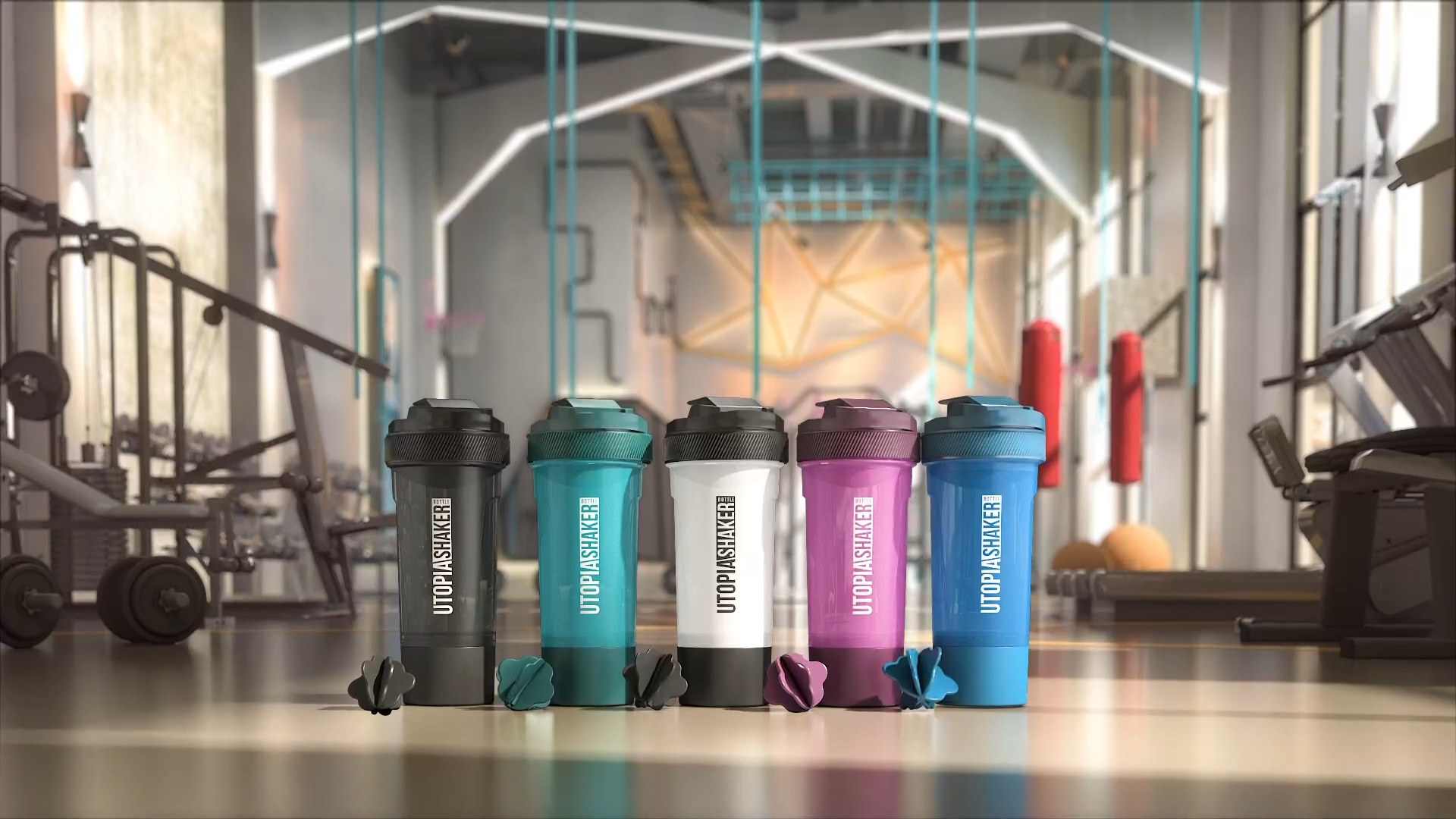 Fitness Sports Classic Protein Mixer Shaker Bottle (24-Oz)