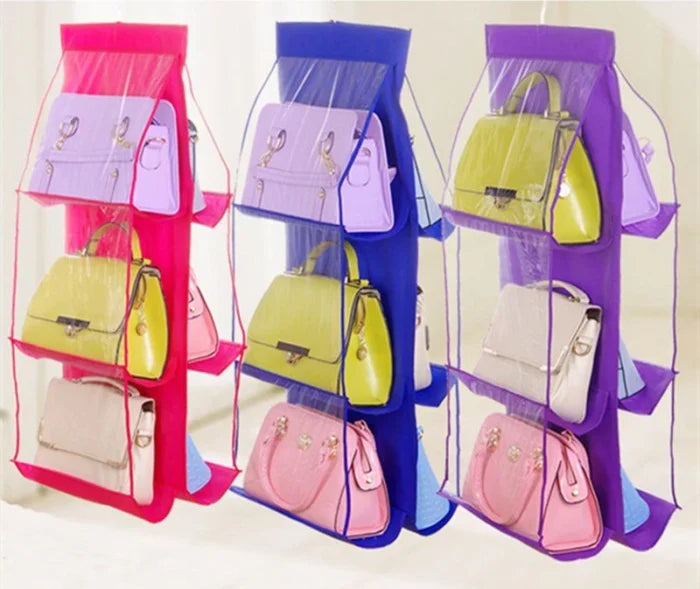6 POCKET HANGING BAG ORGANIZER