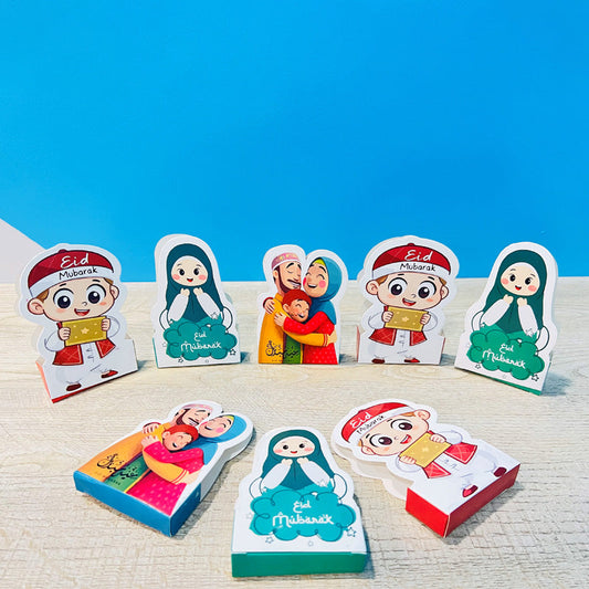 Eid Mubarak Eidi Money Holder Cards – Pack of 10