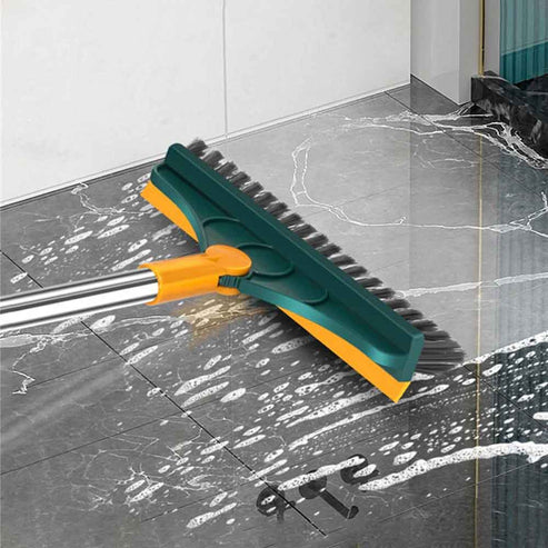 2 In 1 Floor Scrub Brush Rotating With Long Handle