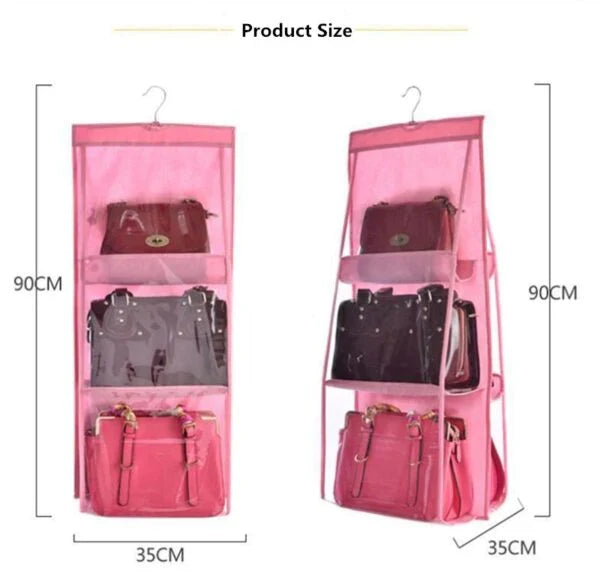 6 POCKET HANGING BAG ORGANIZER