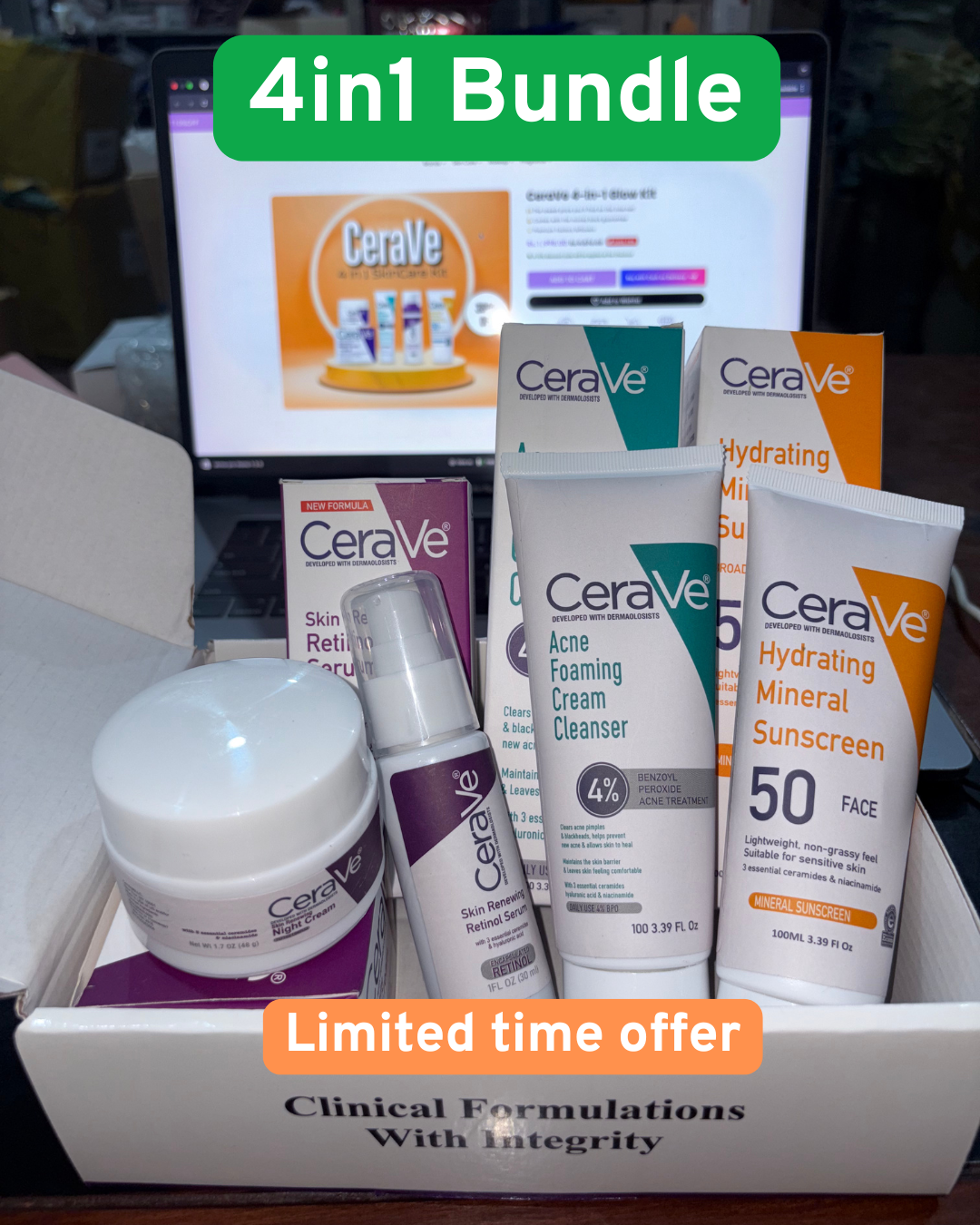 CeraVe 4 in 1 Beauty Kit – Complete Skincare Solution