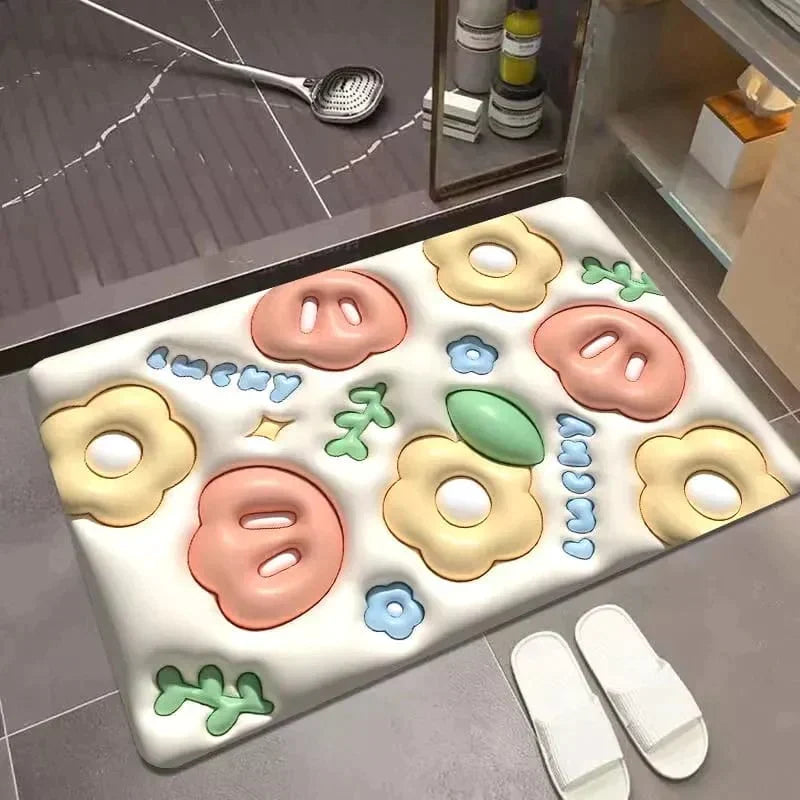 3D VISUAL ANTI-SLIP ABSORBENT MAT