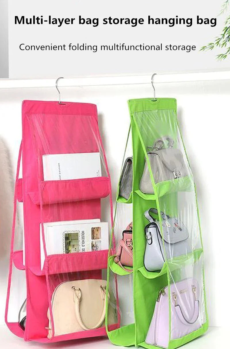 6 POCKET HANGING BAG ORGANIZER
