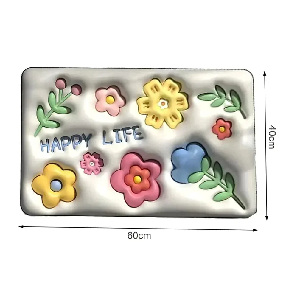 3D VISUAL ANTI-SLIP ABSORBENT MAT