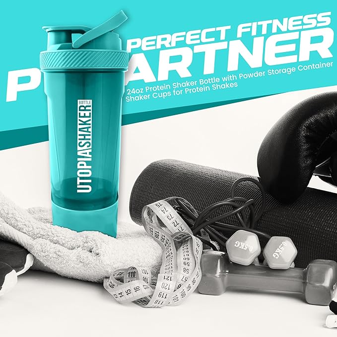 Fitness Sports Classic Protein Mixer Shaker Bottle (24-Oz)