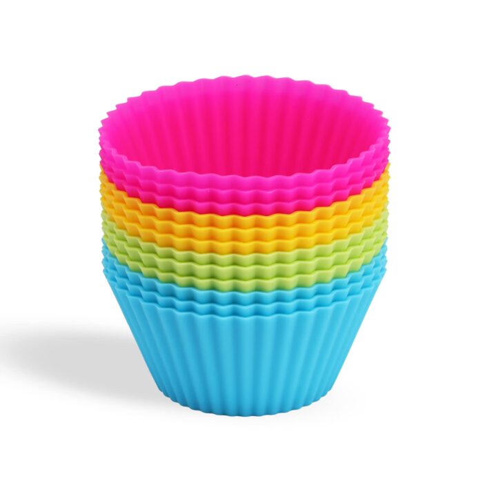 6 Pcs Cup Cake Mould Set Silicone