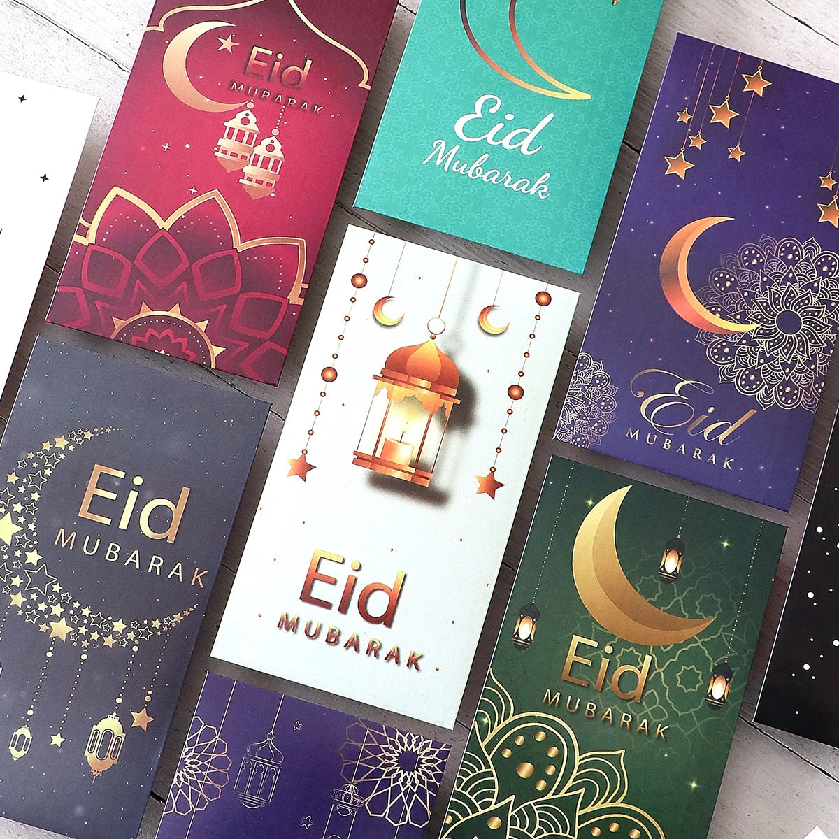 Elegant Eid Mubarak Eidi Envelopes – Pack of 10