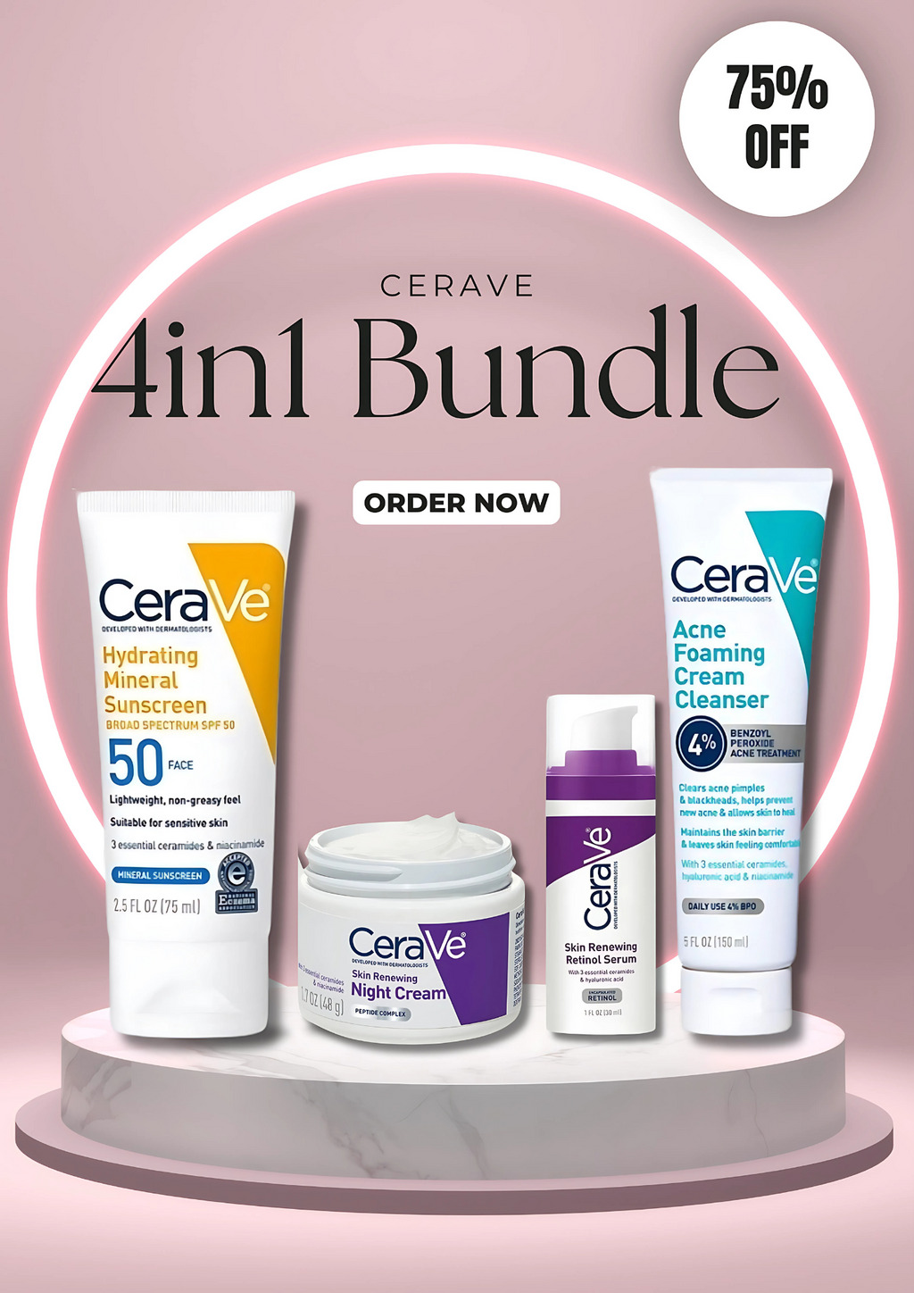 CeraVe 4 in 1 Beauty Kit – Complete Skincare Solution