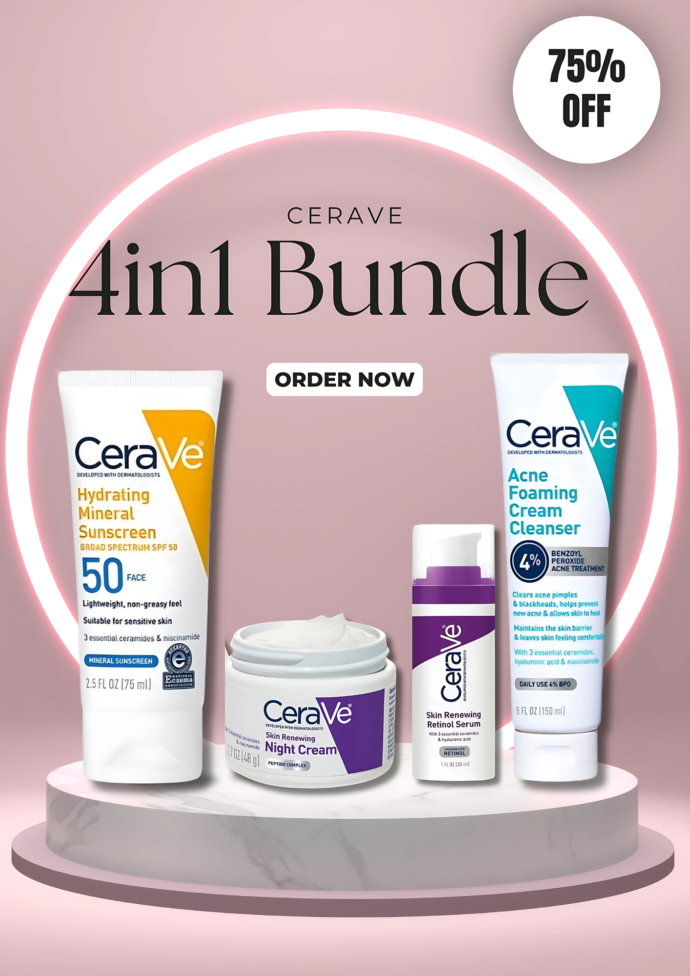 CeraVe 4 in 1 Beauty Kit – Complete Skincare Solution
