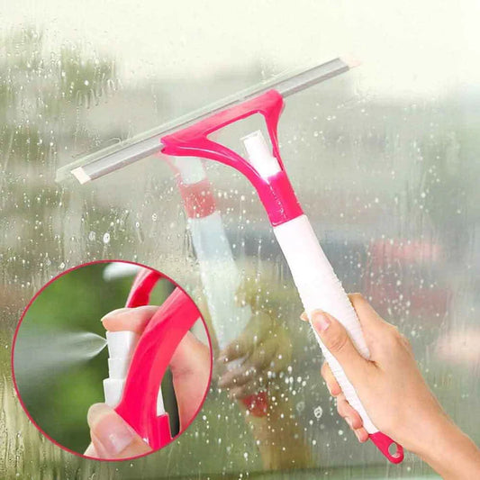 Window Wiper Built-In Spray Bottle Multi-Function