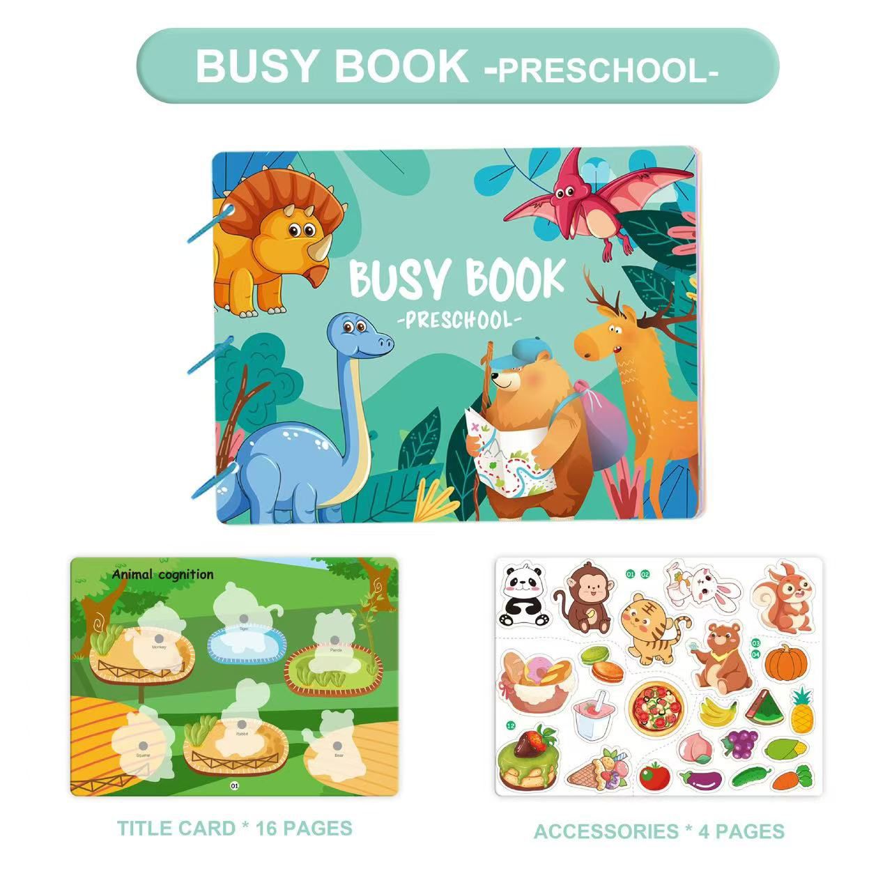 Busy Book for Toddlers Montessori Early Learning Book